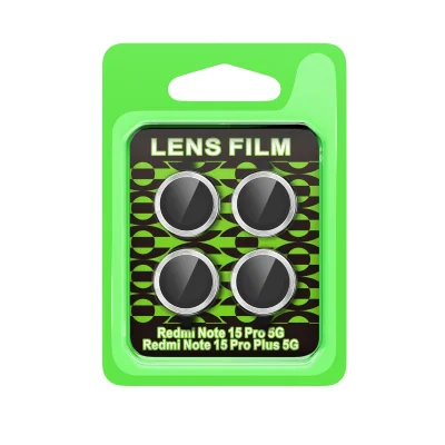 BUĞZ Xiaomi Redmi Note 15 Pro 5g Raze Metal Kamera Lens - Gümüş