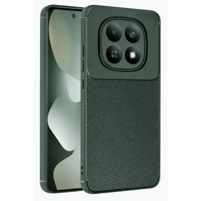 BUĞZ Xiaomi Redmi Note 15 Pro Plus 5g Auto Focus Karbon Kapak - Koyu Yeşil