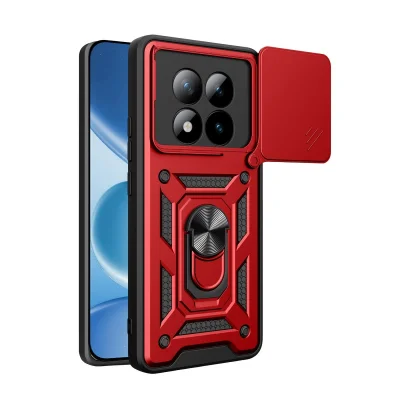 BUĞZ Xiaomi Redmi Note 15 Pro Plus 5g Pars Lens Yüzüklü Silikon - Kırmızı