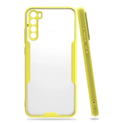 BUĞZ Xiaomi Redmi Note 8 Kılıf Platin Silikon - Sarı