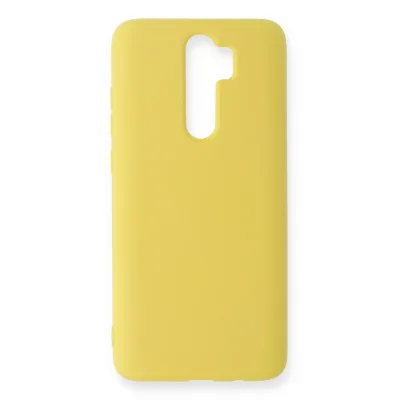 BUĞZ Xiaomi Redmi Note 8 Pro Kılıf Nano İçi Kadife Silikon - Sarı
