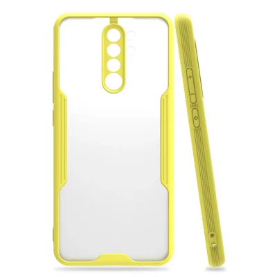 BUĞZ Xiaomi Redmi Note 8 Pro Kılıf Platin Silikon - Sarı