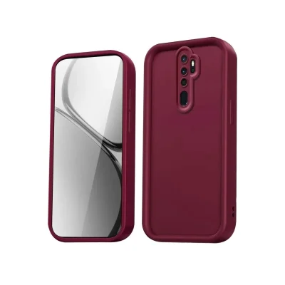 BUĞZ Xiaomi Redmi Note 8 Pro Kılıf Viera Silikon - Bordo