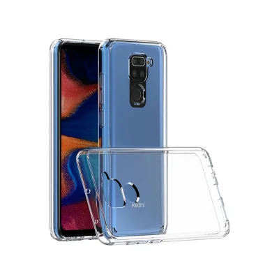 BUĞZ Xiaomi Redmi Note 9 Kılıf Lüx Şeffaf Silikon - Şeffaf