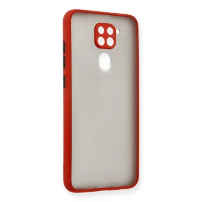 BUĞZ Xiaomi Redmi Note 9 Kılıf Montreal Silikon Kapak - Kırmızı