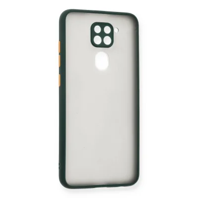 BUĞZ Xiaomi Redmi Note 9 Kılıf Montreal Silikon Kapak - Yeşil