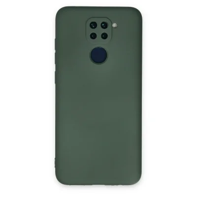 BUĞZ Xiaomi Redmi Note 9 Kılıf Nano İçi Kadife Silikon - Koyu Yeşil