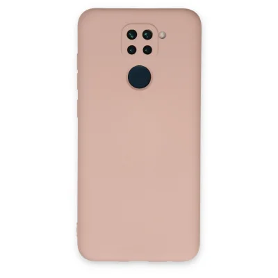 BUĞZ Xiaomi Redmi Note 9 Kılıf Nano İçi Kadife Silikon - Pudra