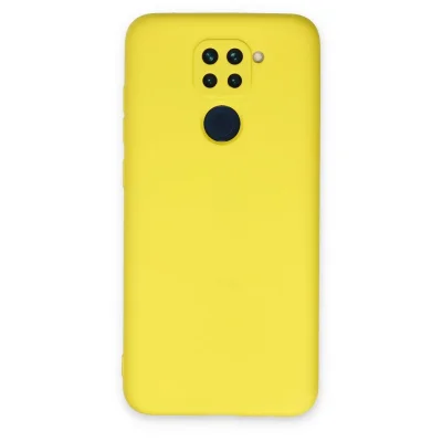 BUĞZ Xiaomi Redmi Note 9 Kılıf Nano İçi Kadife Silikon - Sarı