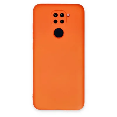 BUĞZ Xiaomi Redmi Note 9 Kılıf Nano İçi Kadife Silikon - Turuncu