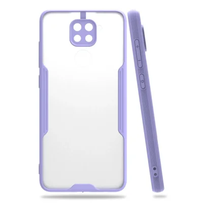 BUĞZ Xiaomi Redmi Note 9 Kılıf Platin Silikon - Lila
