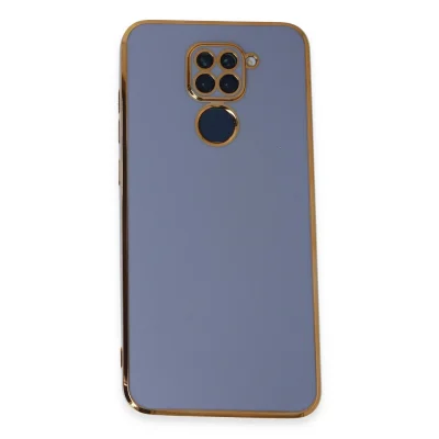 BUĞZ Xiaomi Redmi Note 9 Kılıf Volet Silikon - Mavi