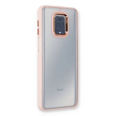 BUĞZ Xiaomi Redmi Note 9 Pro Kılıf Dora Kapak - Pudra