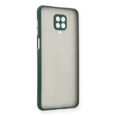 BUĞZ Xiaomi Redmi Note 9 Pro Kılıf Montreal Silikon Kapak - Yeşil