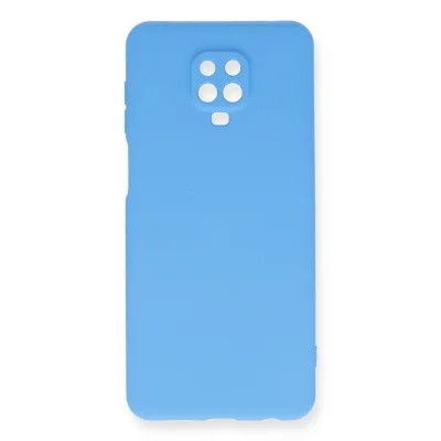 BUĞZ Xiaomi Redmi Note 9 Pro Kılıf Nano İçi Kadife Silikon - Mavi