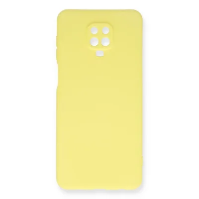 BUĞZ Xiaomi Redmi Note 9 Pro Kılıf Nano İçi Kadife Silikon - Sarı