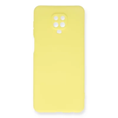 BUĞZ Xiaomi Redmi Note 9 Pro Kılıf Nano İçi Kadife Silikon - Sarı
