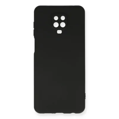 BUĞZ Xiaomi Redmi Note 9 Pro Kılıf Nano İçi Kadife Silikon - Siyah