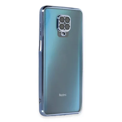 BUĞZ Xiaomi Redmi Note 9 Pro Kılıf Razer Lensli Silikon - Açık Mavi