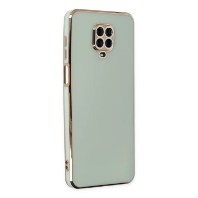 BUĞZ Xiaomi Redmi Note 9 Pro Kılıf Volet Silikon - Açık Yeşil