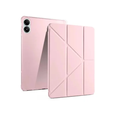 BUĞZ Xiaomi Redmi Pad Pro 12.1 Kılıf Kalemlikli Mars Tablet Kılıfı - Rose Gold
