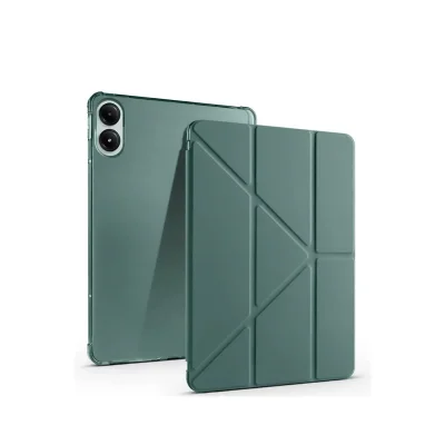 BUĞZ Xiaomi Redmi Pad Se 4g Kılıf Kalemlikli Mars Tablet Kılıfı - Koyu Yeşil