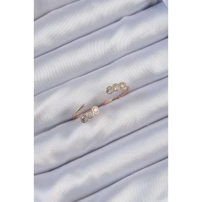 BUĞZ Xuping Rose Renk Zirkon Taşlı Su Yolu Küpe - Lisinya