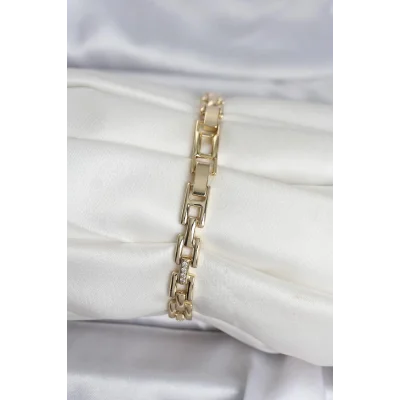 BUĞZ Xuping Zincir Model Gold Renk Kadın Bileklik - BUĞZ