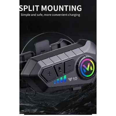 BUĞZ Y10 Kask Kulaklık Bluetooth Motosiklet Kulaklık 5,3 Bluetooth Intercom Motorsiklet Kulaklık