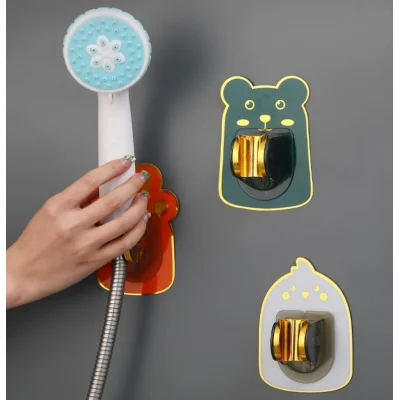 BUĞZ Yapışkanlı Hayvan Figürlü Hareketli Duş Başlığı Tutucu