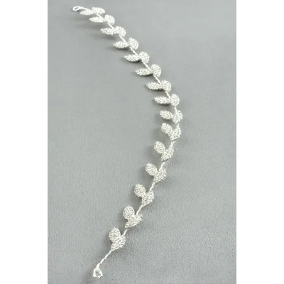 BUĞZ Yaprak Taşlı Saç Aksesuarı