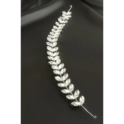 BUĞZ Yaprak Taşlı Saç Aksesuarı