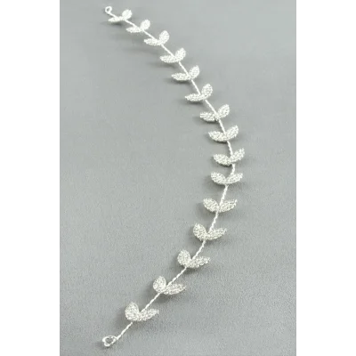 BUĞZ Yaprak Taşlı Saç Aksesuarı