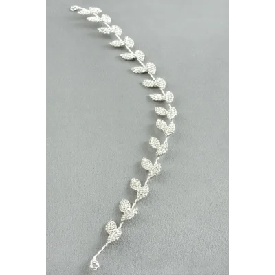 BUĞZ Yaprak Taşlı Saç Aksesuarı