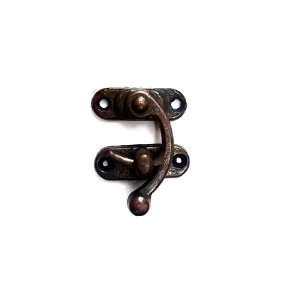 BUĞZ Yay Gözü, Ahşap Kutu Klipsi - Küçük 28x33 Mm, Antik, 100 Adet