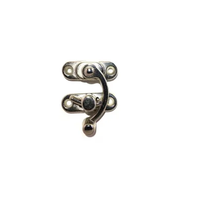 BUĞZ Yay Gözü, Ahşap Kutu Klipsi - Küçük 28x33 Mm, Nikel 1 Adet