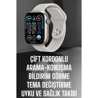  Yeni Nesil Akıllı Saat Arama Cevaplama GPS Takibi Adımsayar NFC Özelliği