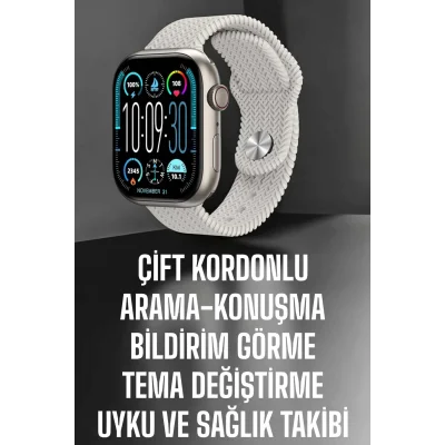 BUĞZ Yeni Nesil Akıllı Saat Arama Cevaplama GPS Takibi Adımsayar NFC Özelliği - BUĞZ