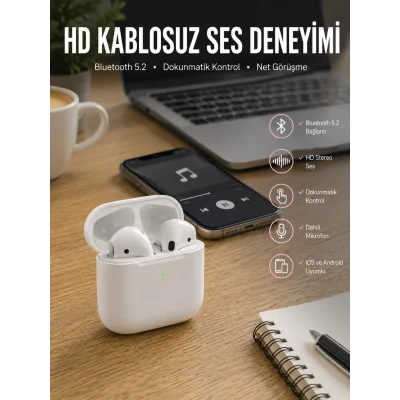 BUĞZ Yeni Nesil Bluetooth Kulaklık Eller Serbest Aramalar ve Yüksek Kaliteli Ses İçin İdeal Kulaklık