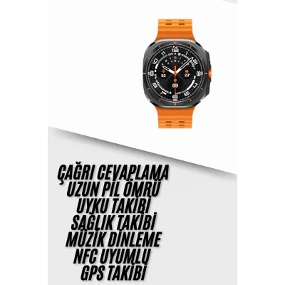 BUĞZ Yeni Nesil Çağrı Cevaplayabilen 47 MM Titreşimli Çok Fonksiyonlu Akıllı Saat Yeni Nesil - BUĞZ