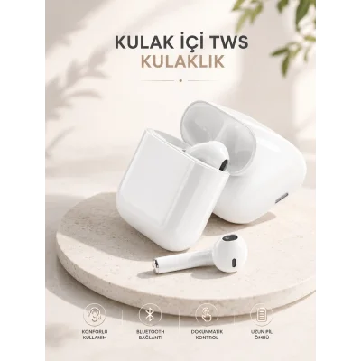BUĞZ Yeni Nesil HD Ses ve Dokunmatik Kontrol Akıllı ve Şık Bluetooth Kulaklık