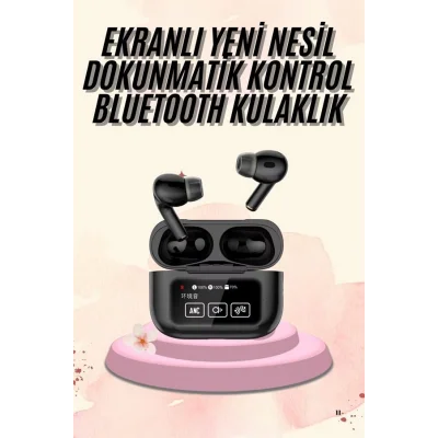 BUĞZ Yeni Nesil Pro Ekranlı Bluetooth Kulaklık 5.0 Bluetooth - BUĞZ