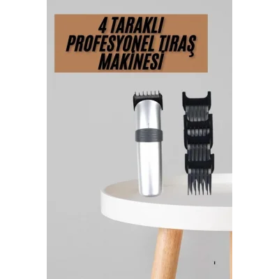 BUĞZ Yeni Nesil Profesyonel Şarjlı Saç Sakal Tıraş Makinesi Ayarlanabilir 4 Taraklı - Lisinya