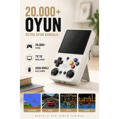 BUĞZ Yeni Nesil Taşınabilir Oyun Konsolu 20 Bin Oyunlu Oyun Cihazı