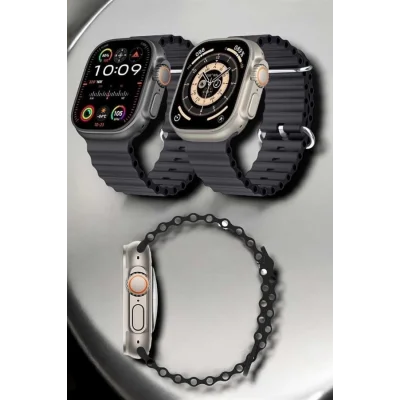  Yeni Nesil Ultra Akıllı Saat Titreşimli, Uyku & Sağlık Takibi, Çift Kordon