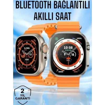 BUĞZ Yeni Nesil Ultra Akıllı Saat Titreşimli, Uyku & Sağlık Takibi, Çift Kordon - BUĞZ