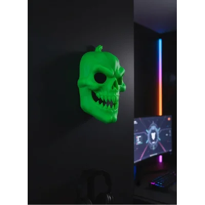 BUĞZ Yeşil Korku Temalı Maske Cadılar Bayramı Dekor