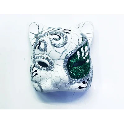 BUĞZ Yeşil Seramik Venedik Kedi Magnet