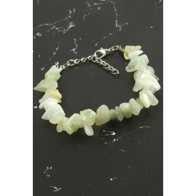  Yeşim Kırık Doğaltaşlı Bileklik