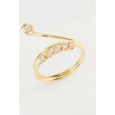  Yılan Zirkon Taşlı Yüzük